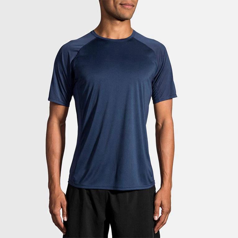 Brooks Stealth - Camisetas Manga Corta Hombre - Azules (JPFU-58417)